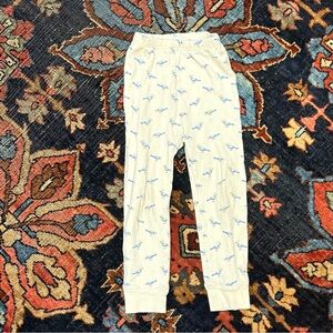 Oeuf Cream Leggings with Pigeon Pattern size 2-3 years